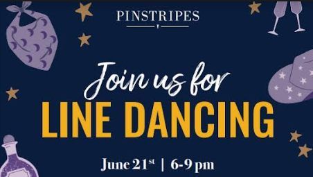 Pinstripes San Mateo: Line Dancing Lessons with Line Dancing Lisa and DJ Shivers this Friday!