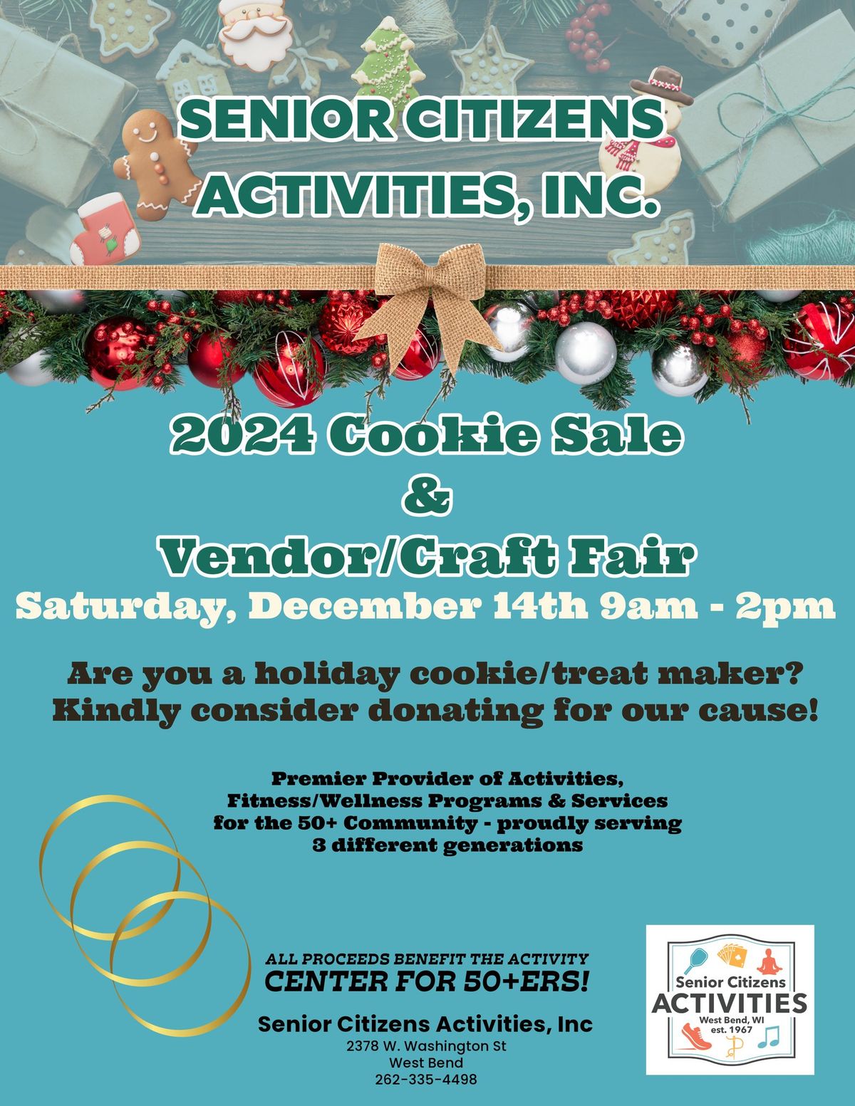 CHRISTMAS COOKIE SALE & CRAFT FAIR