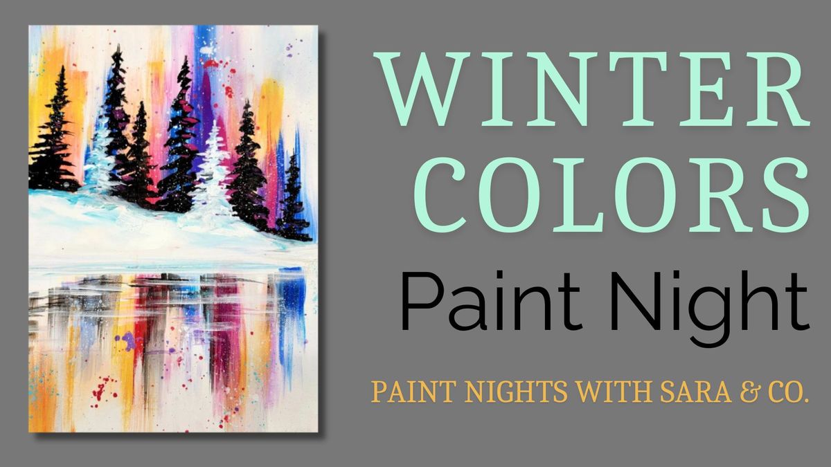 Winter Colors Paint Night