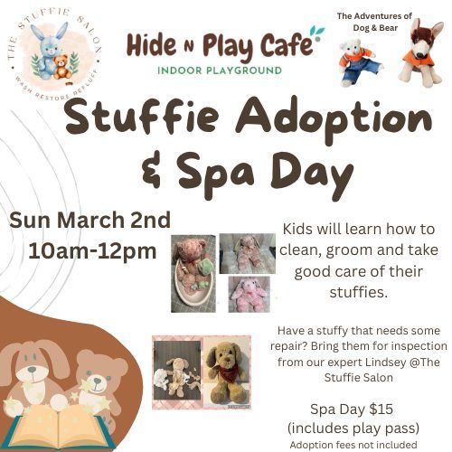 Stuffie Adoption and Spa Day