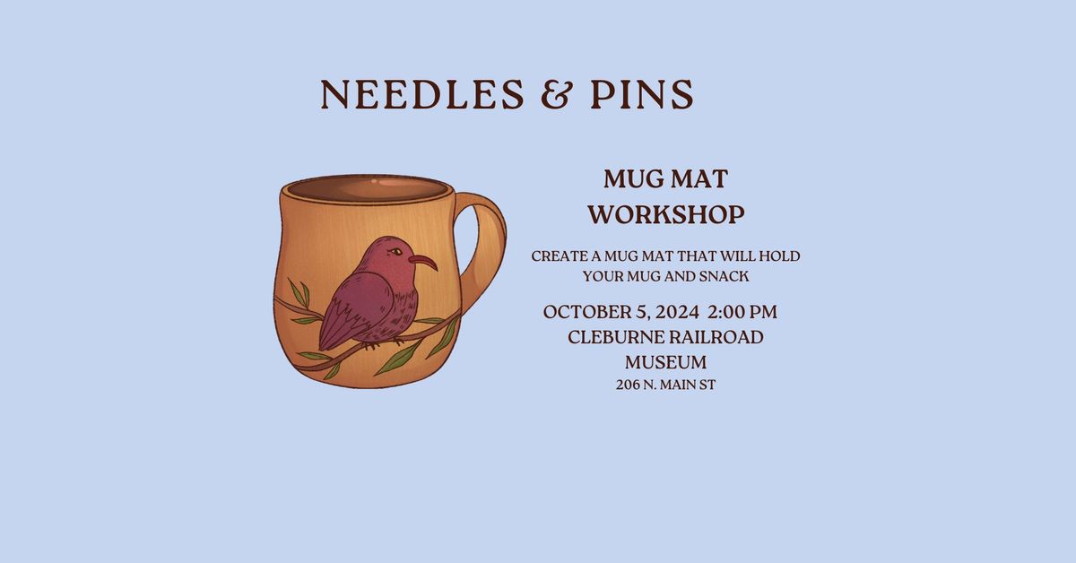 Needles & Pins: Mug Mat Workshop