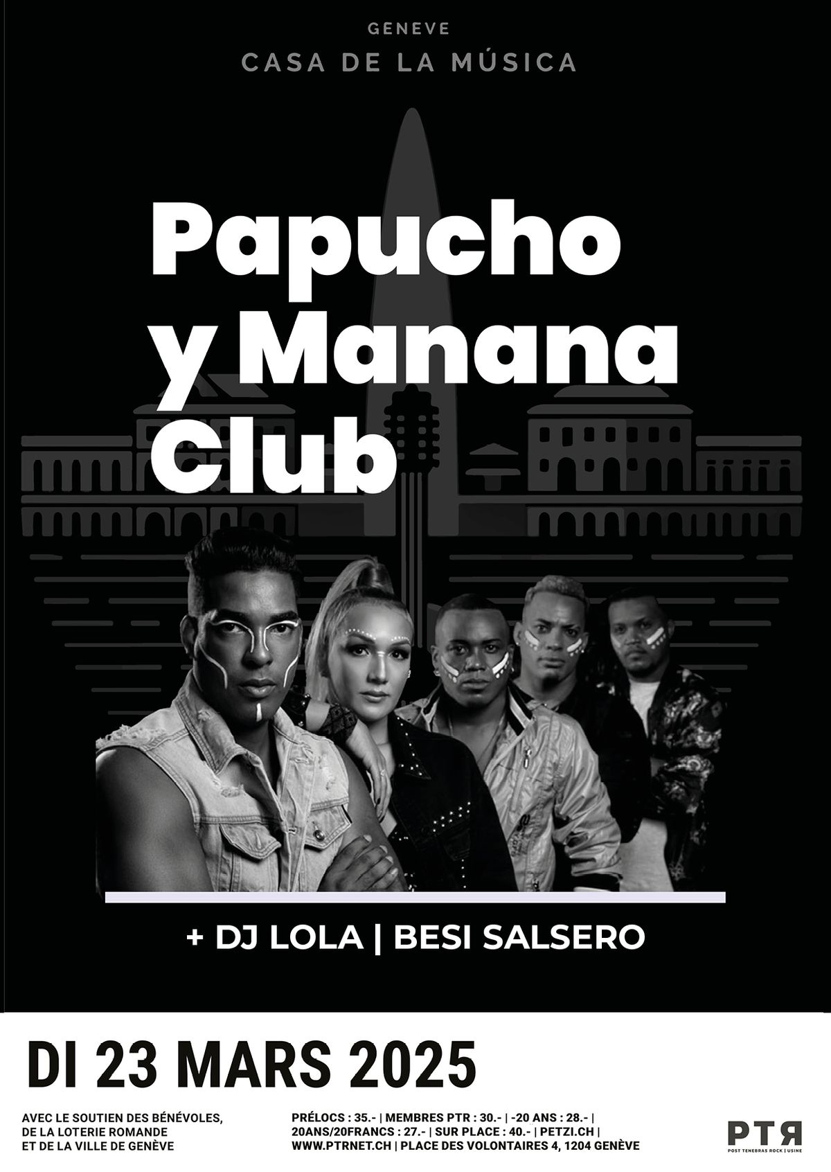 Papucho y Manana Club + DJ Lola + Besi Salsero | Concert Salsa PTR Usine