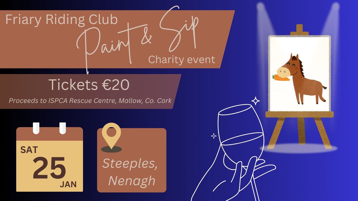 'Paint & Sip' Charity Event in aid of ISPCA, Mallow, Co.Cork