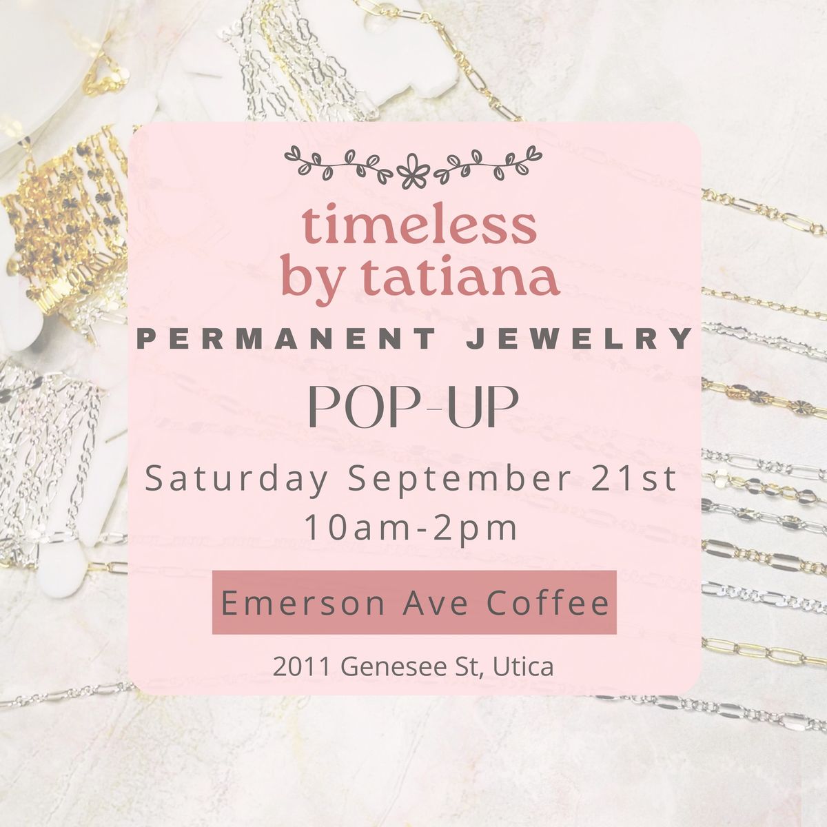 Permanent Jewelry Pop-Up