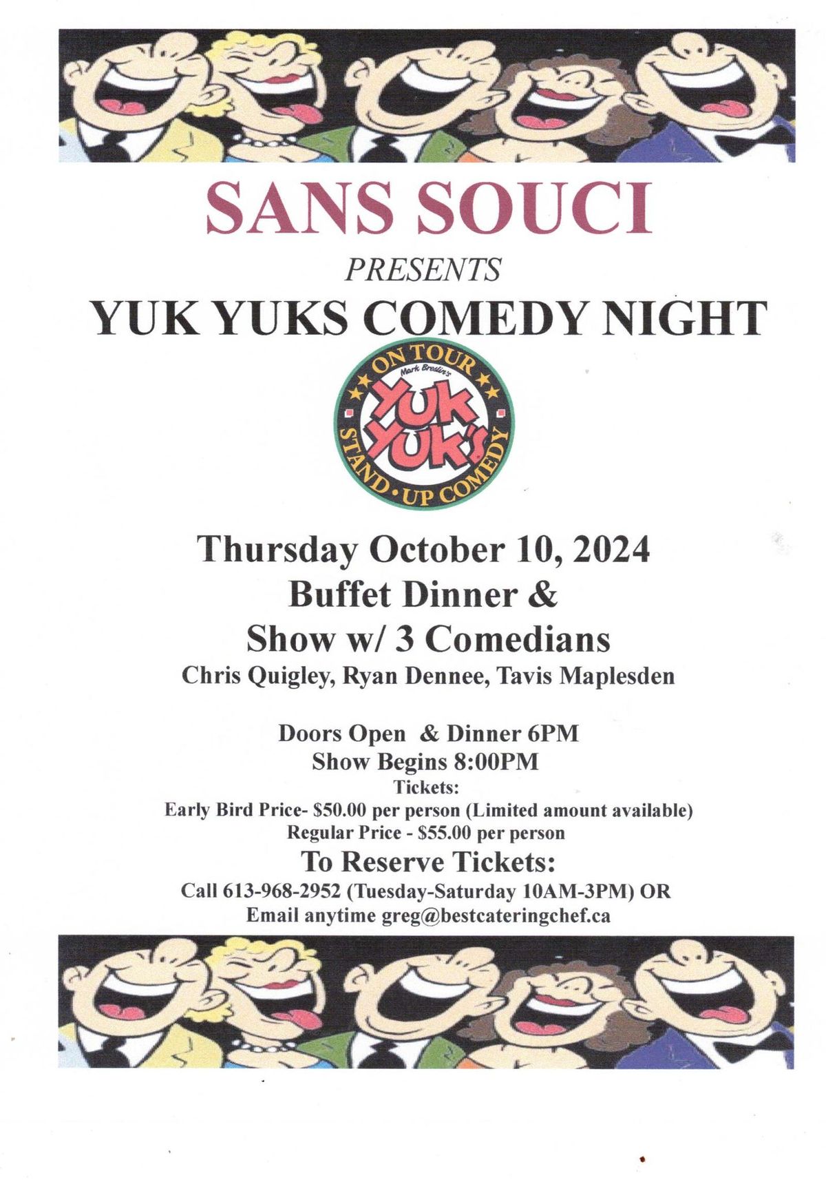 Yuk Yuks Comedy @ Cafe Sans Souci