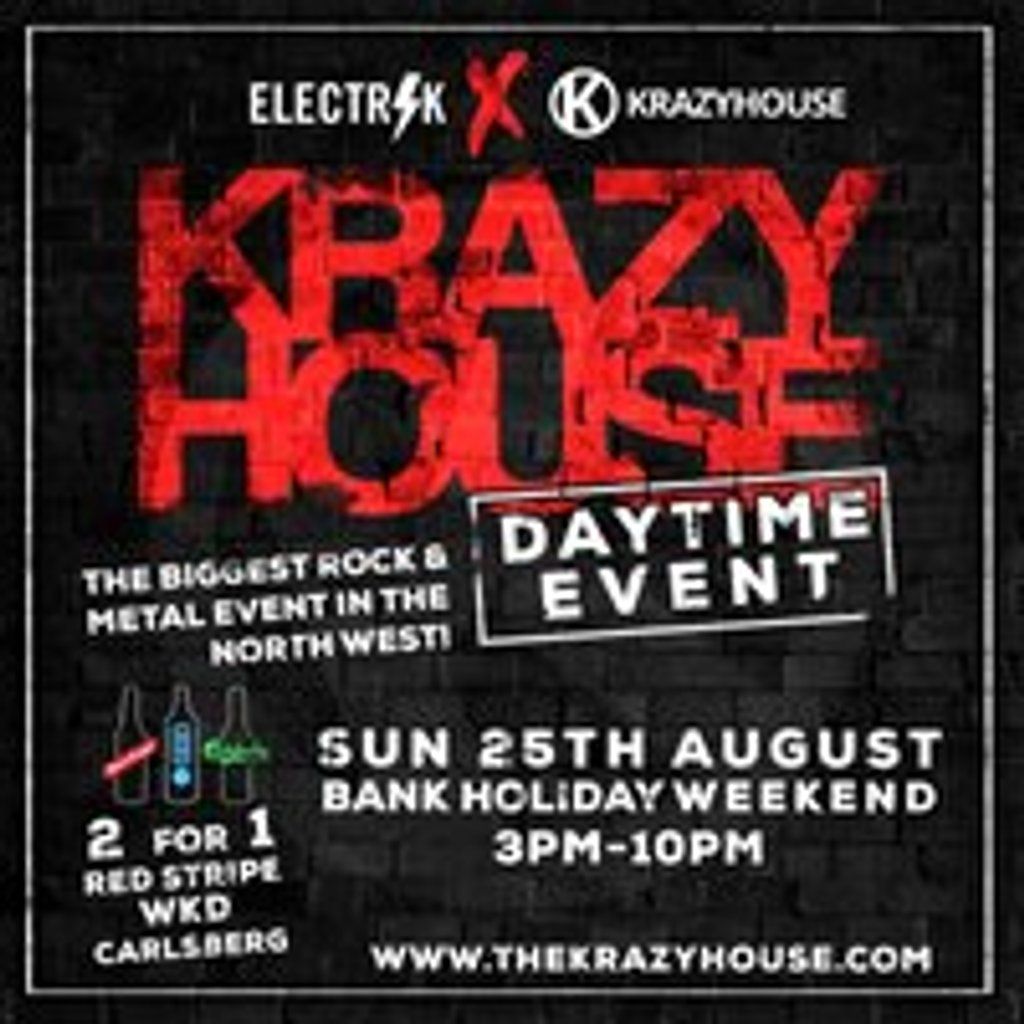 KRAZYHOUSE HALLOWEEN DAYTIME PARTY SAT 26th OCT 3pm-10pm