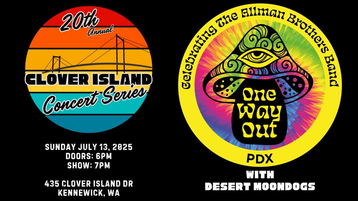 Clover Island Concerts Series - ONE WAY OUT - Celebrating The Allman Brothers Band w\/Desert Moondogs