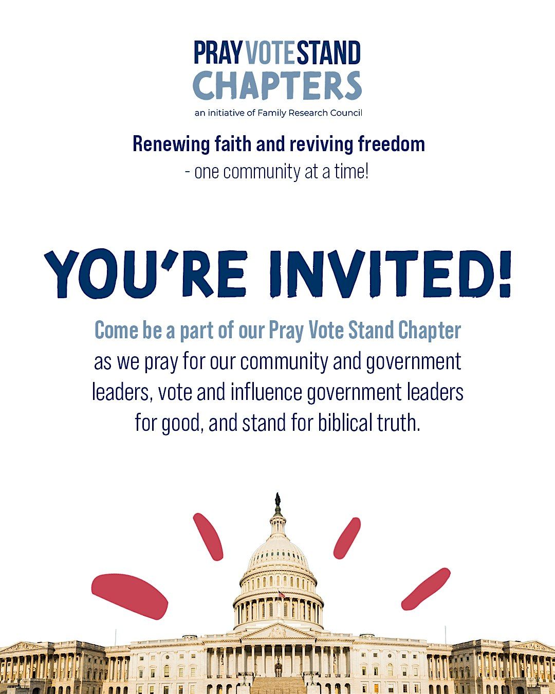 Pray Vote Stand Chapter Meeting - Greater GSP, SC