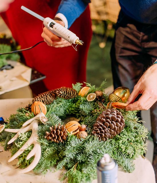 Christmas Wreath making