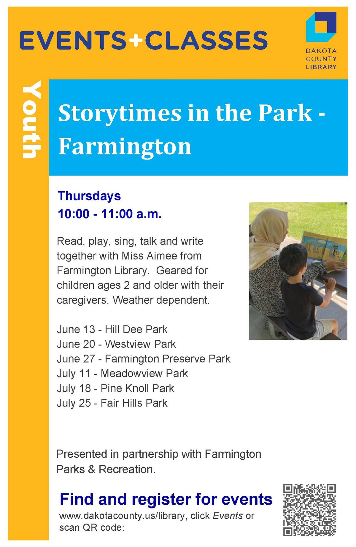 Storytime at Meadowview Park