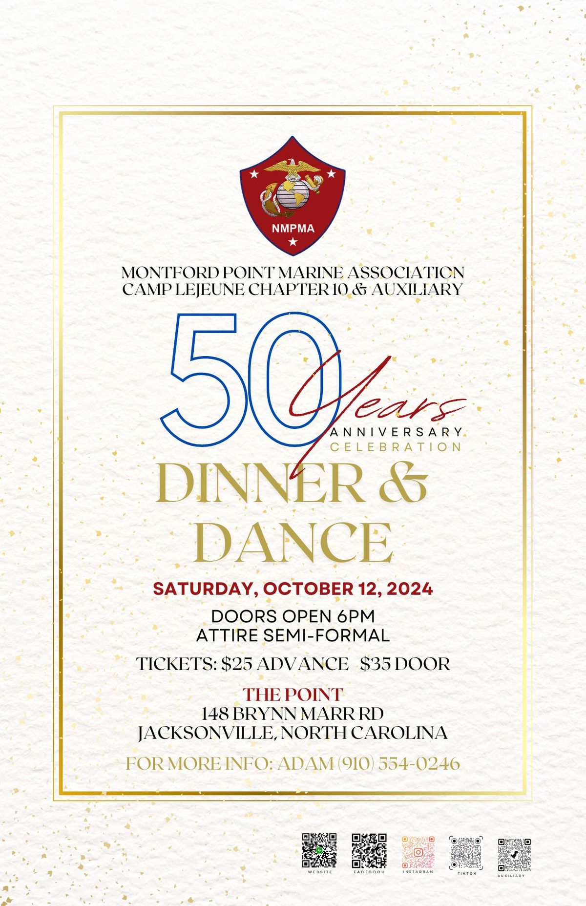 Camp Lejeune Chapter 10's 50th Anniversary Celebration