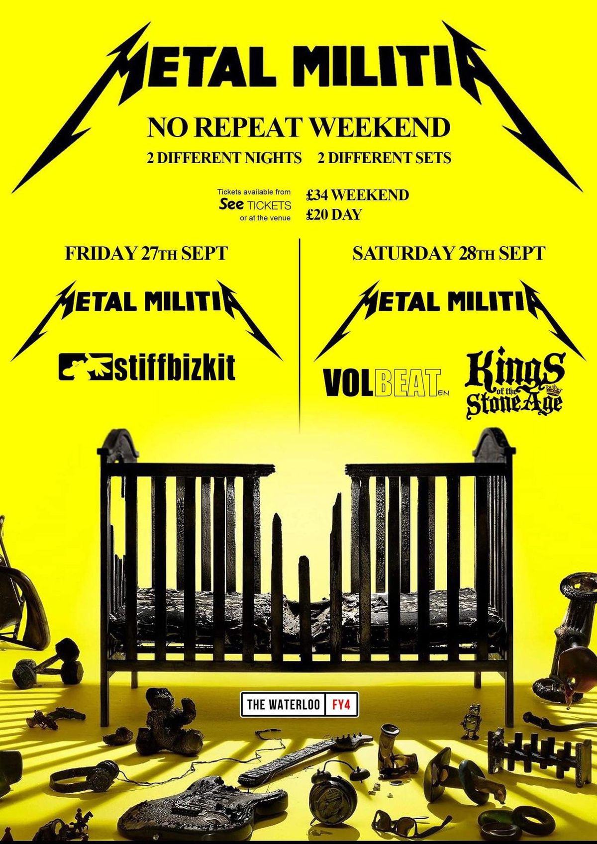 Metal Militia replicating Metallica\u2019s recent No Repeat Weekend!