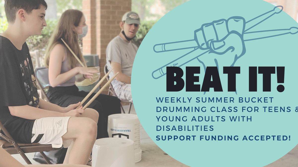 Beat It! Bucket Drumming Class for Adults\/Teens with Disabilities