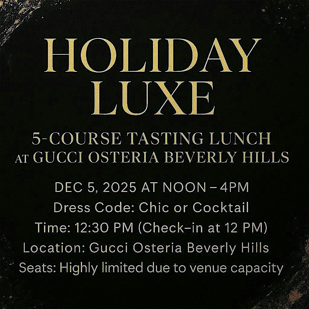 Holiday Luxe: 5-Course Tasting Lunch at Gucci Osteria Beverly Hills