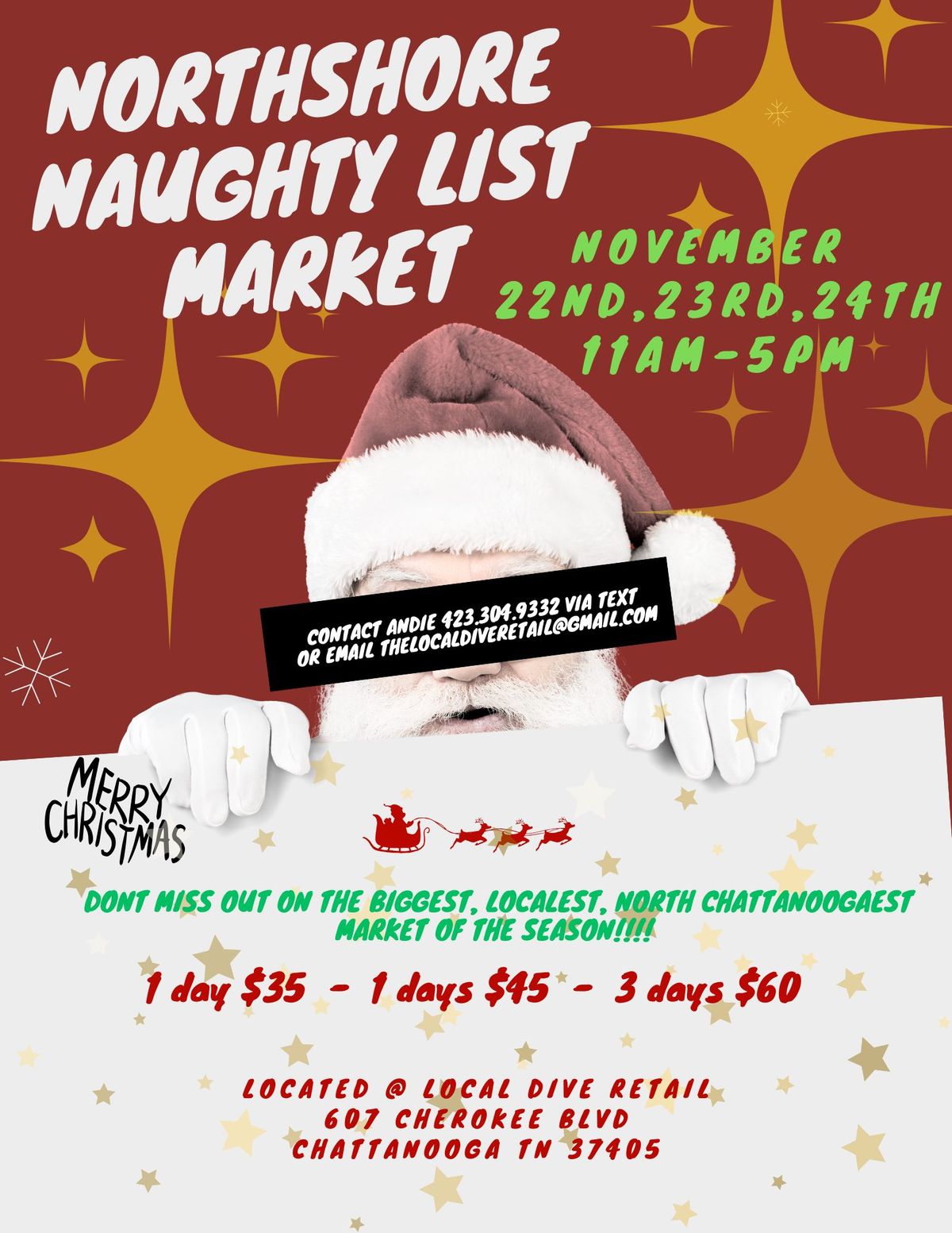 Northshore Naughty List Market