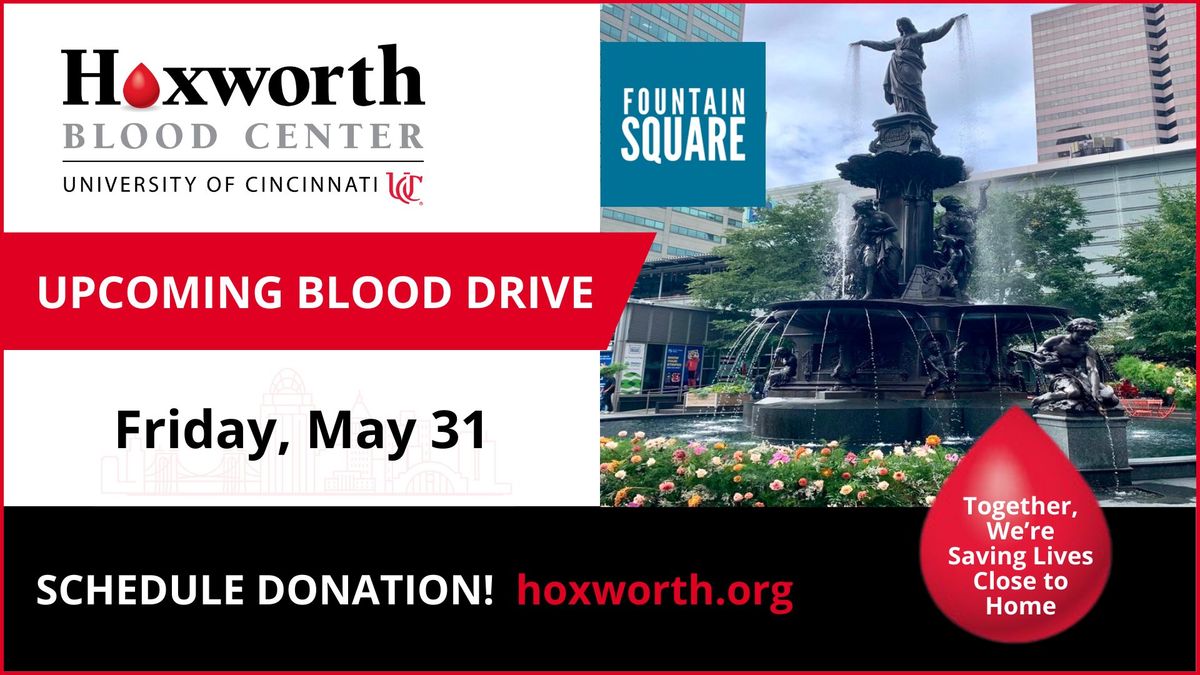 Downtown Fountain Square Mobile Blood Drive - Hoxworth Blood Center