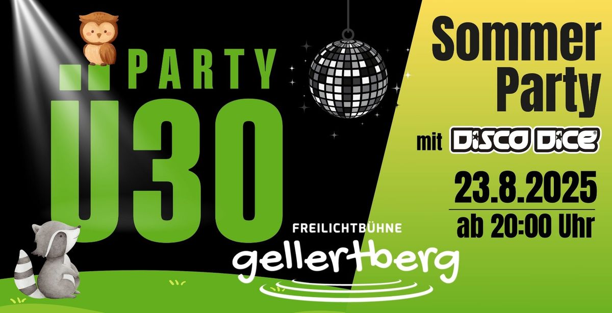 \u00dc30 Sommer Party mit den Disco Dice