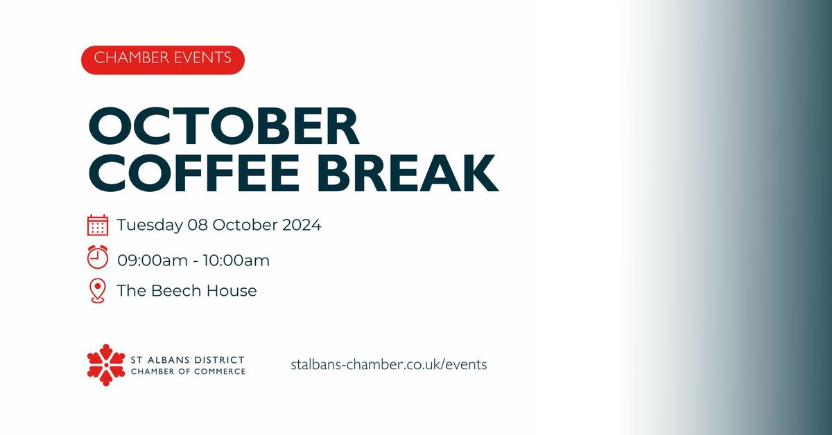 OCTOBER COFFEE BREAK