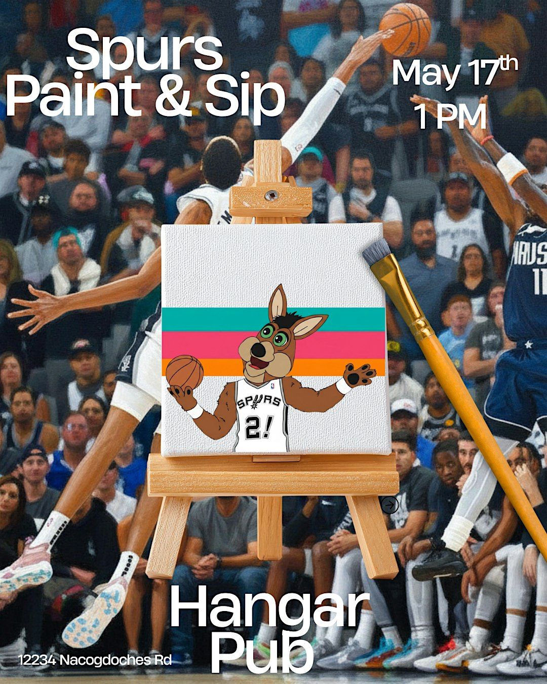 Spurs Inspired Paint & Sip - May 17th - Hangar Pub