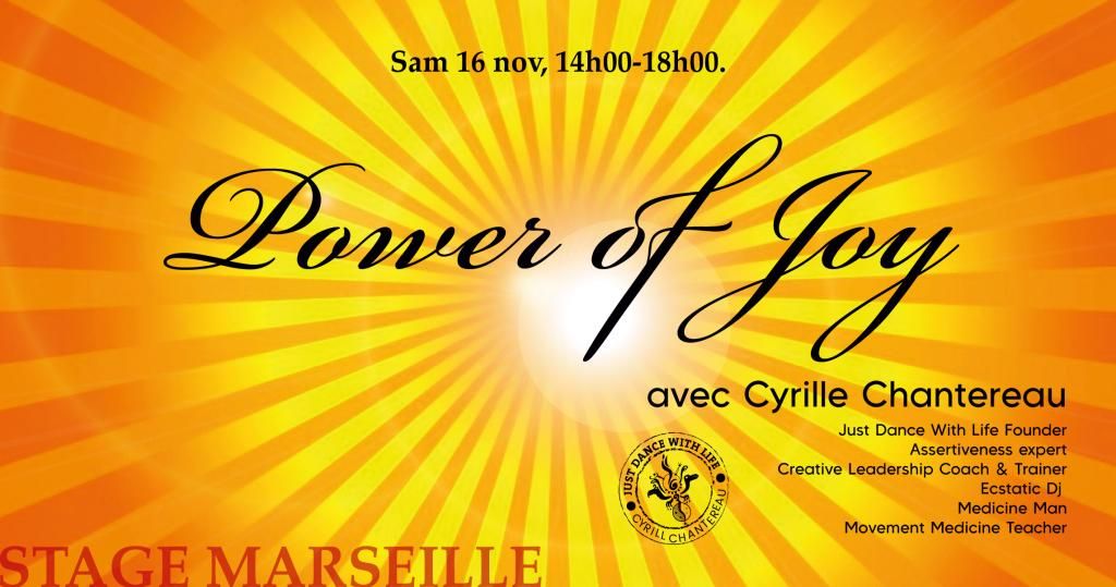 Samedi 16\/11 - Atelier Just Dance With Life \u00abPower of joy ! \u00bb