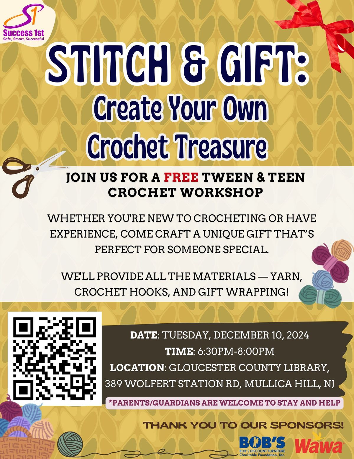 Success 1st Presents: Stitch & Gift!