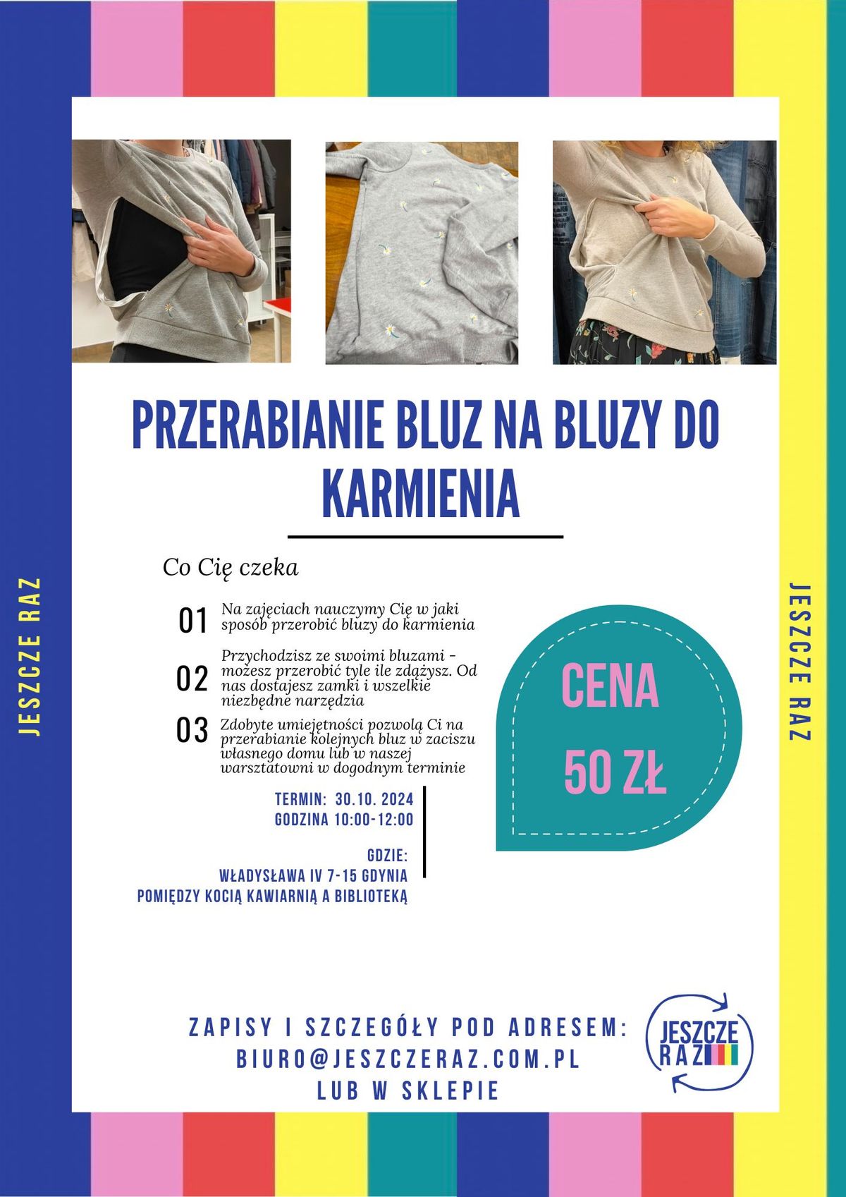 PRZERABIANIE BLUZ NA BLUZY DO KARMIENIA