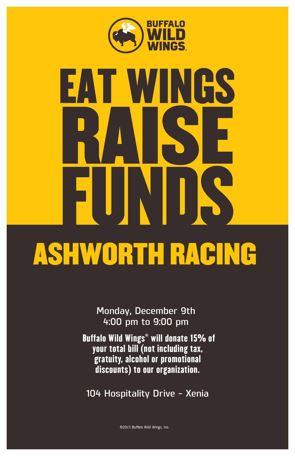 Buffalo Wild Wings Fundraising Night!