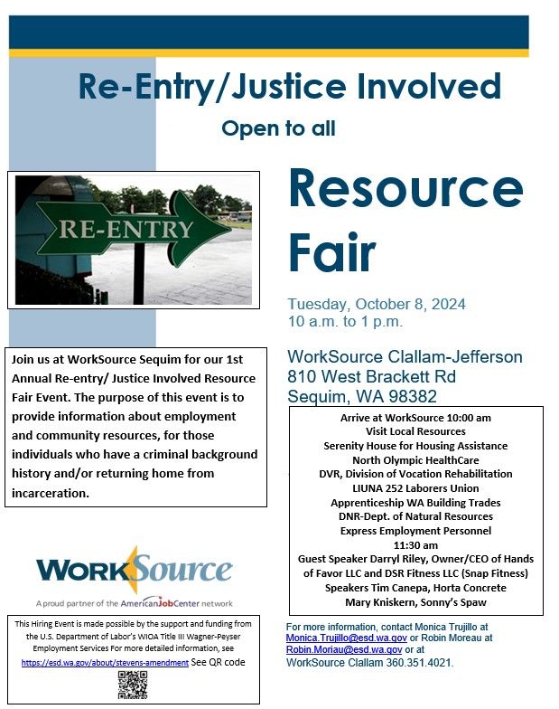 1st Annual Re-Entry - Justice Involved Resource Fair