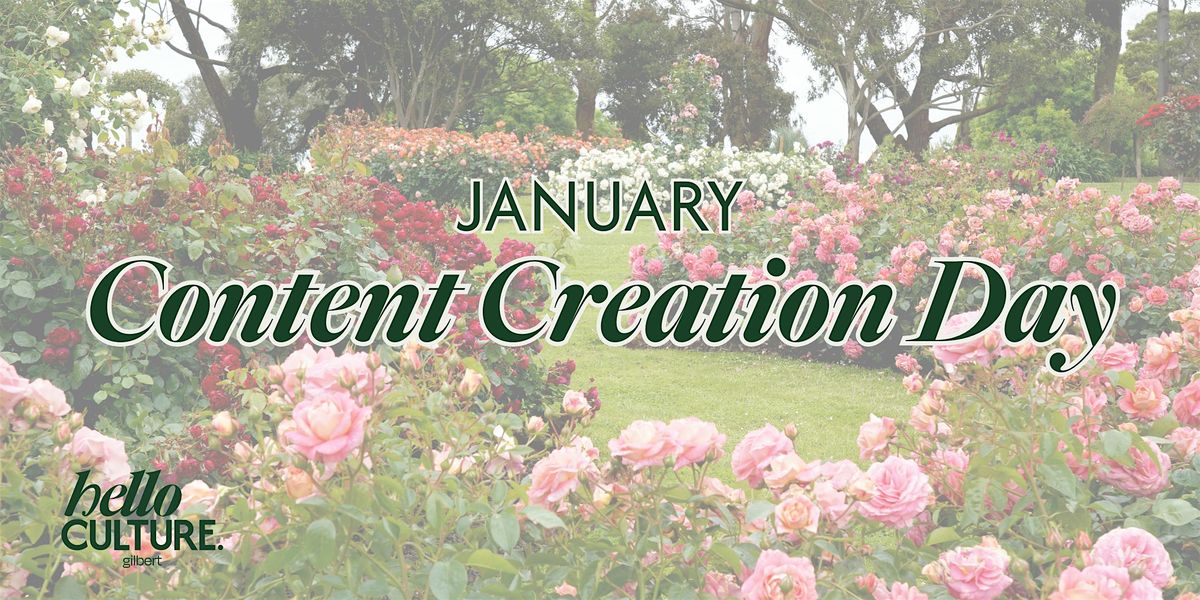 January Content Creation Day