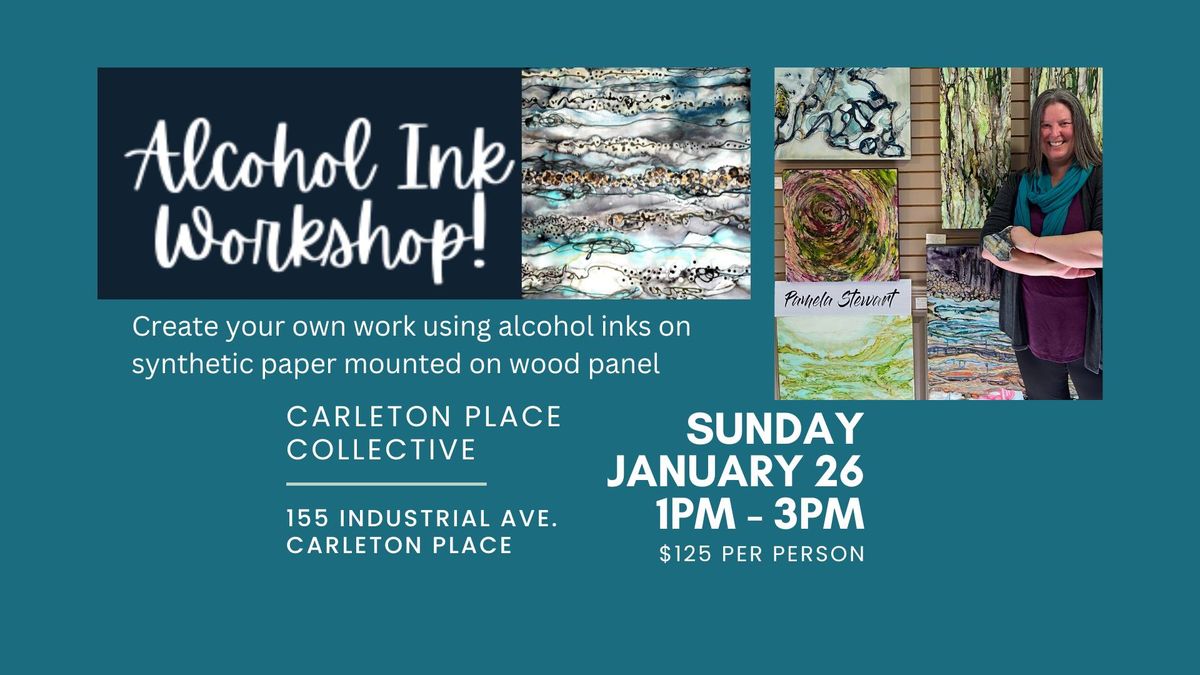 Alcohol Ink Painting Workshop with artist Pam Stewart