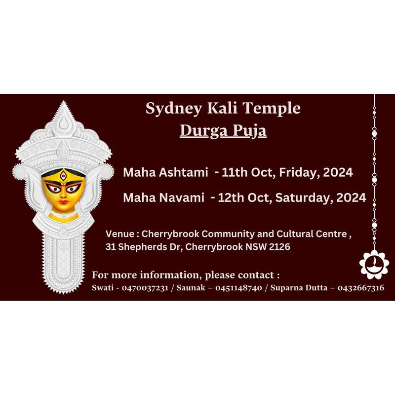 Sydney Kali Temple\u2019s 2024 Durga Puja Celebrations.