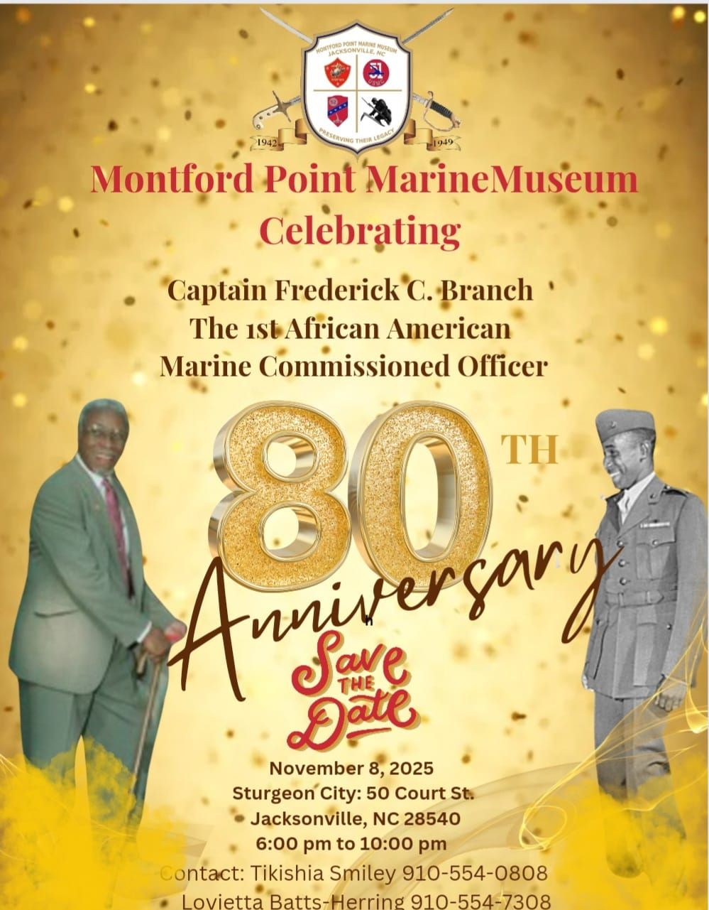 Captain Frederick C. Branch 80th Anniversary Gala 