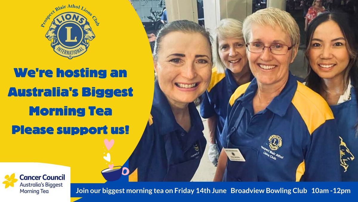 Biggest Morning Tea with Prospect Lions Club