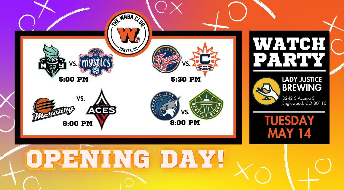 WNBA Opening Day Watch Party at Lady Justice 5\/14
