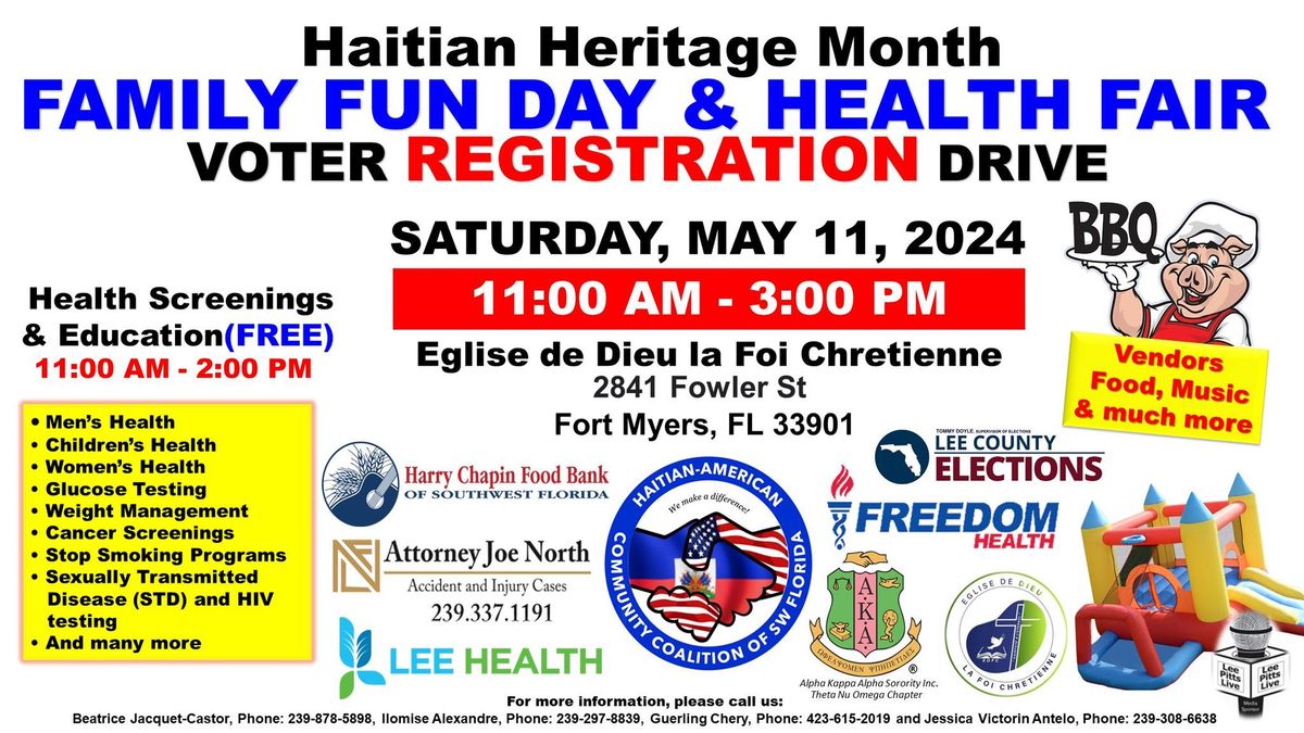 Haitian-Heritage Family Fun Day & Health Fair!