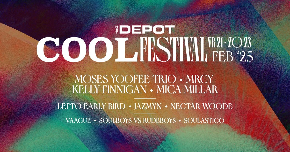 COOL Festival - Moses Yoofee Trio + MRCY + Kelly Finnigan + Mica Millar + Lefto Early Bird & more