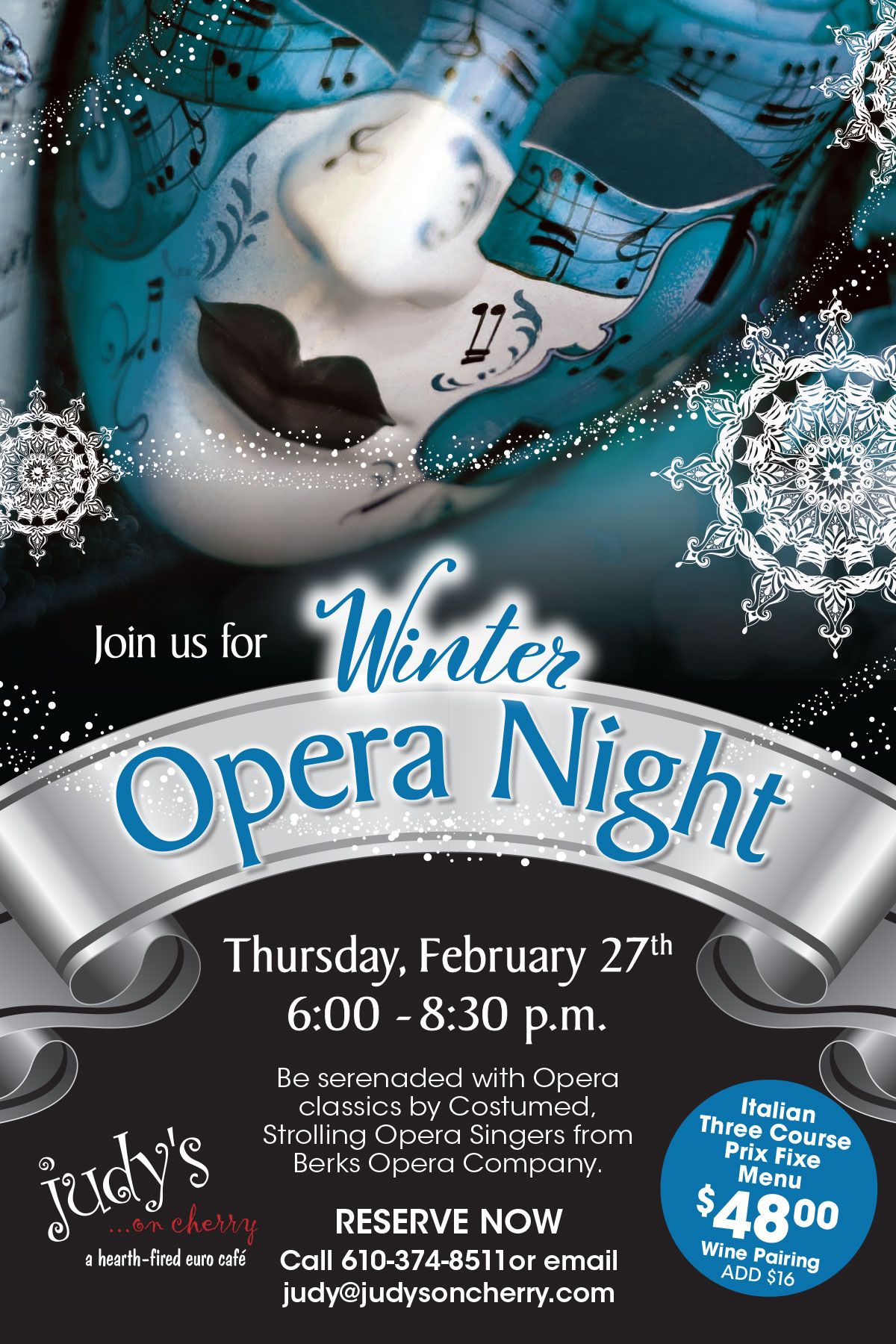 Winter Opera Night at Judy's on Cherry