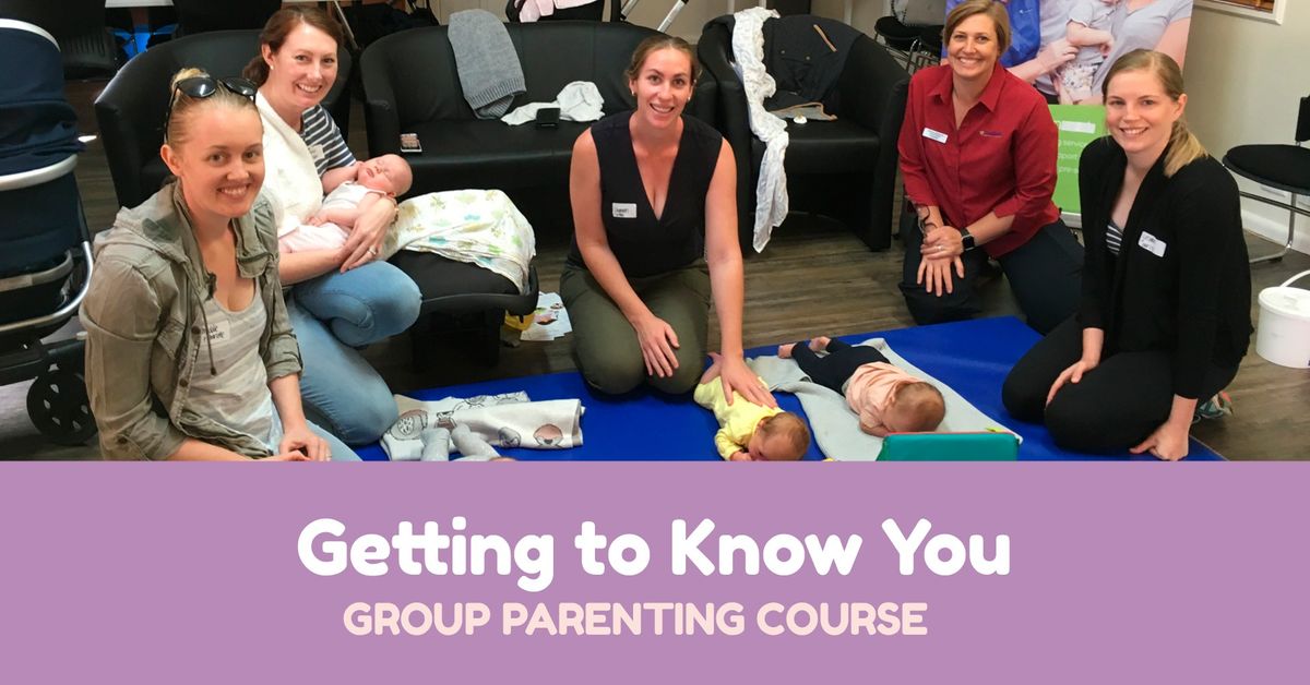 Getting to know you - Group sessions for expecting families and families with newborns