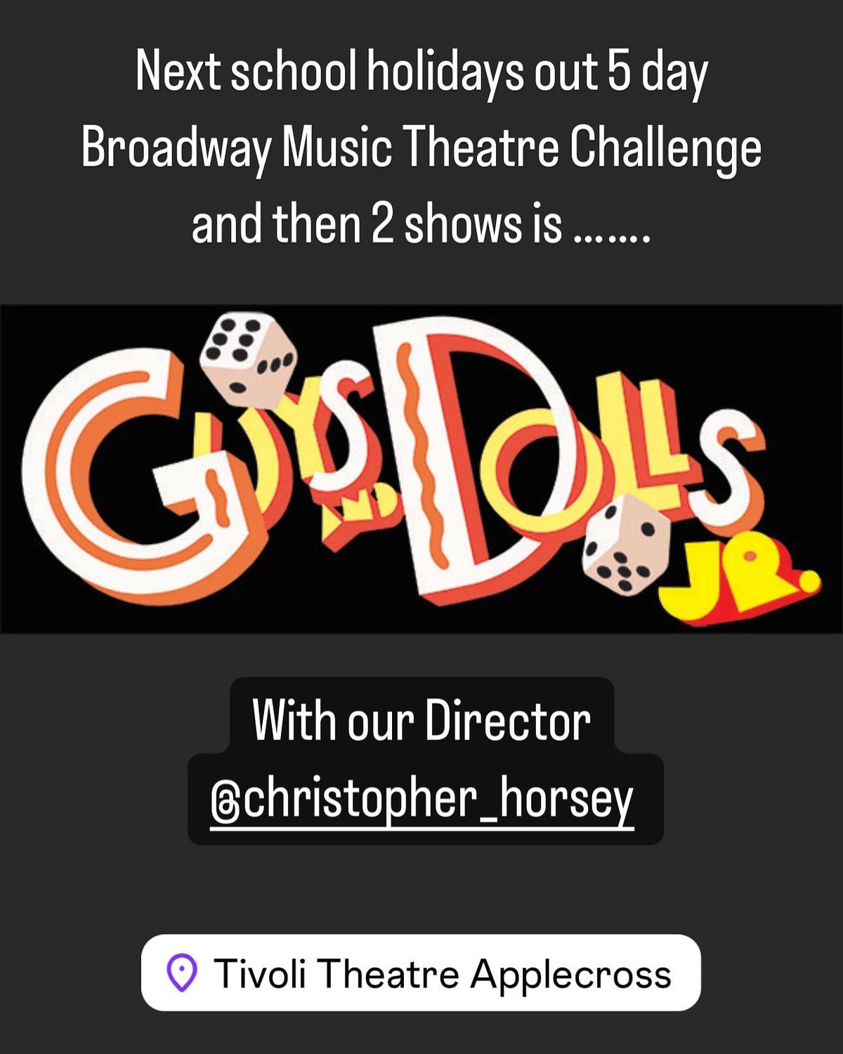 Broadway Music Theatre Challenge          \u201c Guys & Dolls jr\u201d