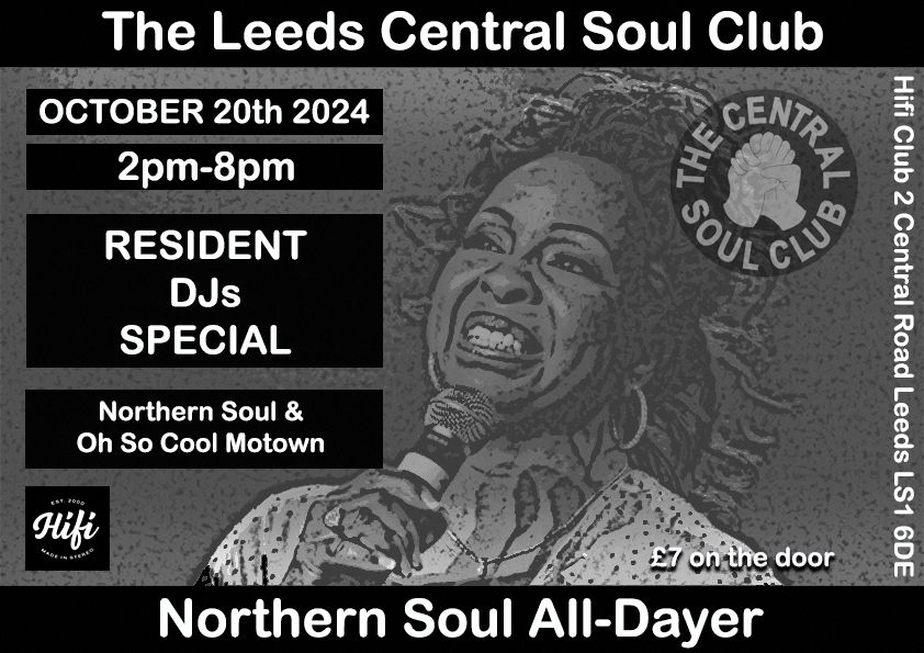 The Leeds Central Soul Club Northern Soul All-Dayer