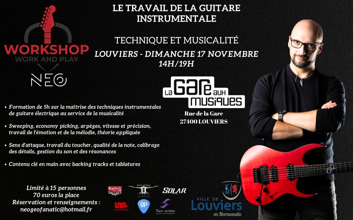 WORKSHOP - Formation guitare instrumentale - Technique et musicalit\u00e9 - LOUVIERS