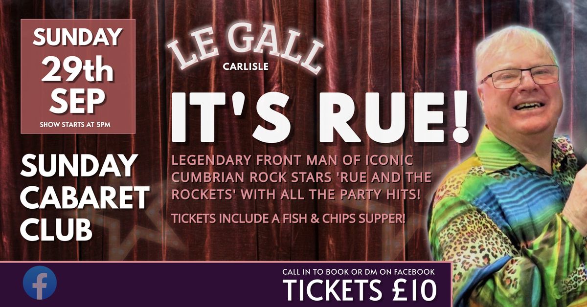 It's Rue! - Sunday Cabaret Club - 29 September