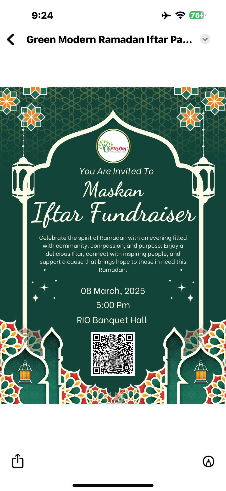 MASKAN Iftar Fundraiser 