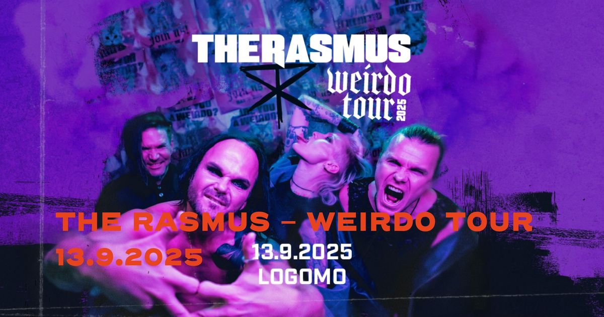 La 13.9.2025 The Rasmus \u2013 Weirdo Tour | Teatro, Logomo