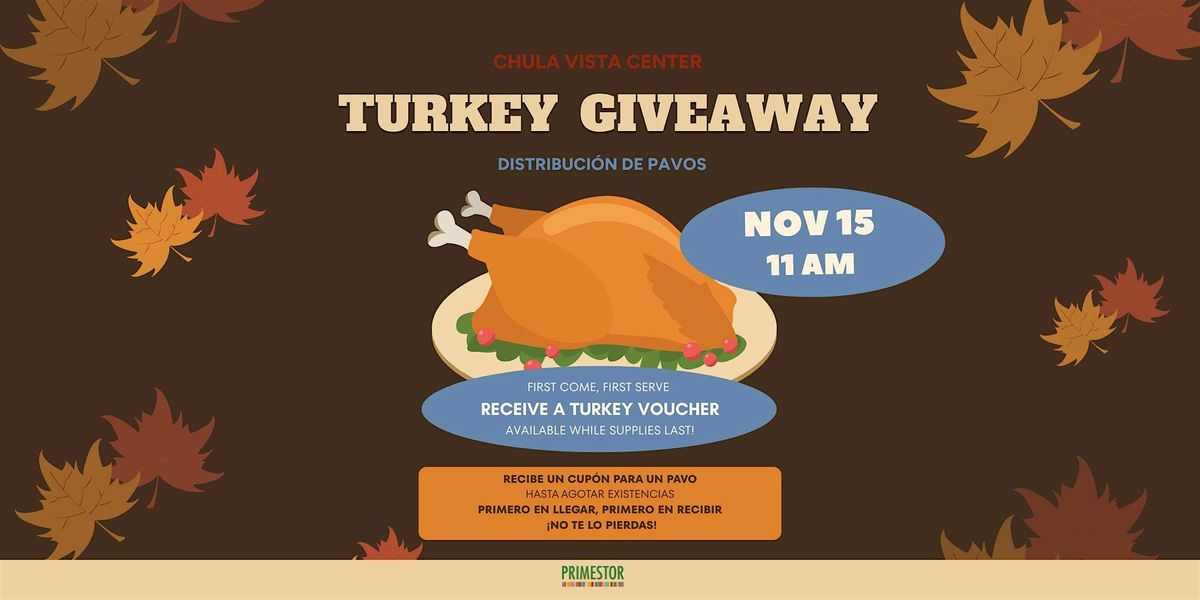 Turkey Giveaway -  Entrega de Pavos