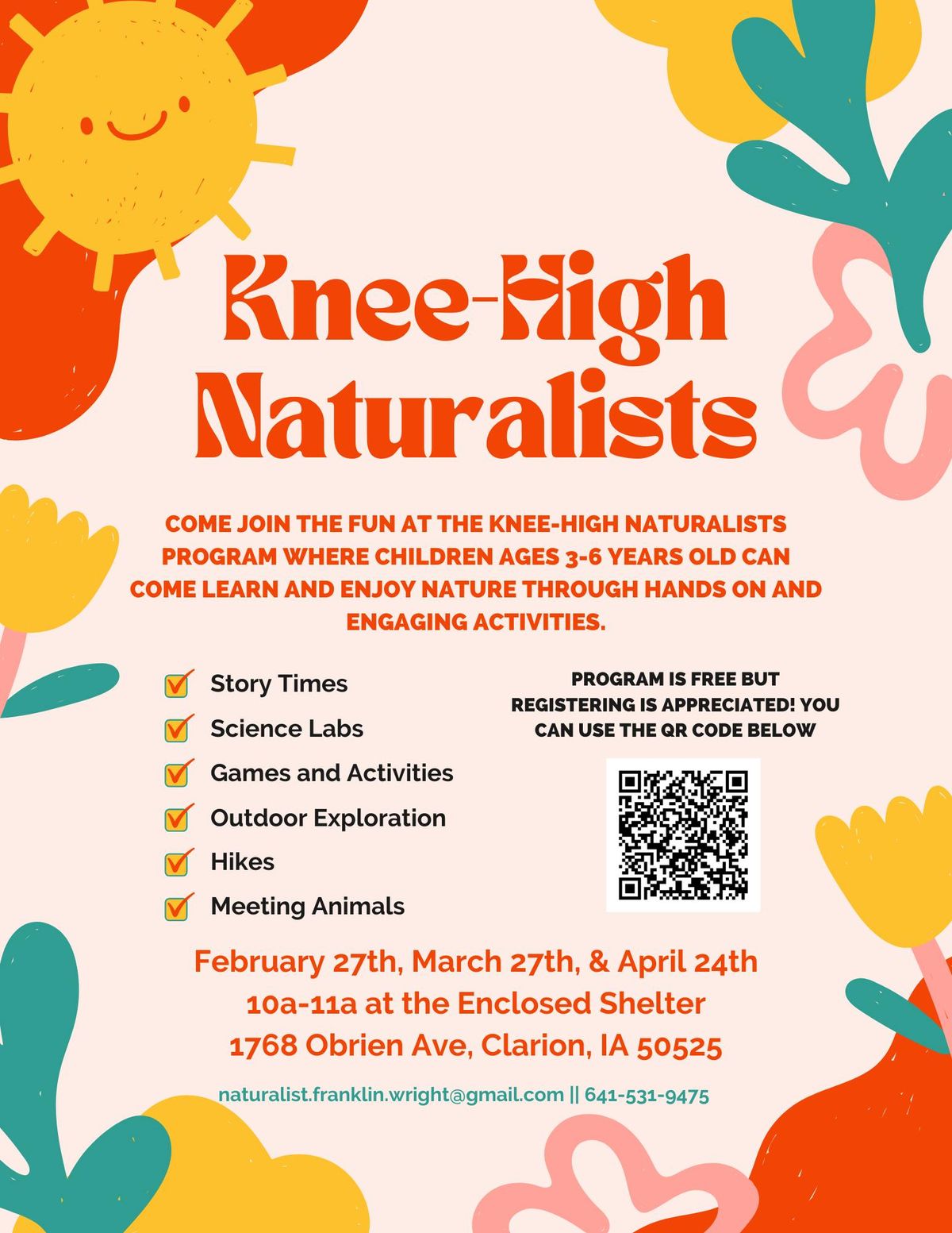 Knee High Naturalists Programs