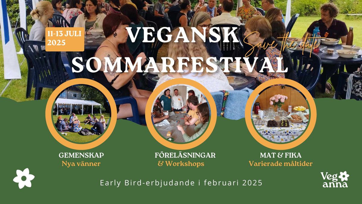 Vegansk Sommarfestival 2025 Alings\u00e5s - Save the date\ud83c\udf3b