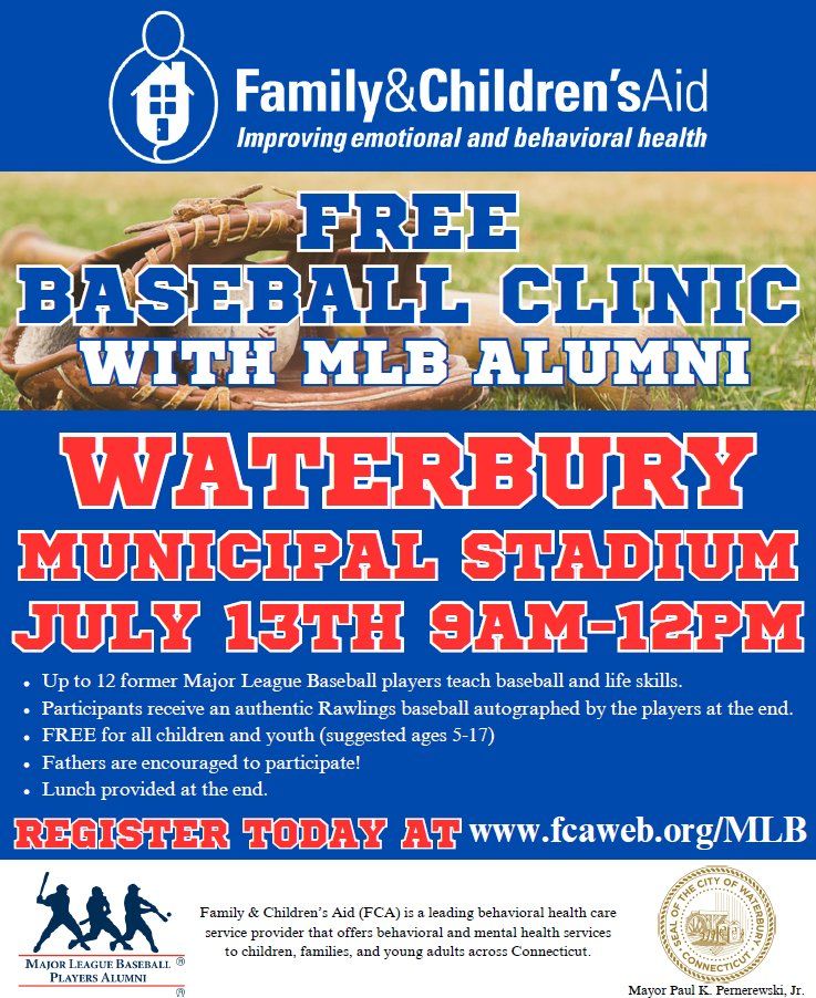 2024 Free MLB Baseball Clinic Series