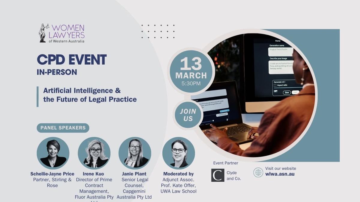  CPD In-Person | AI & Future of Legal Practice 