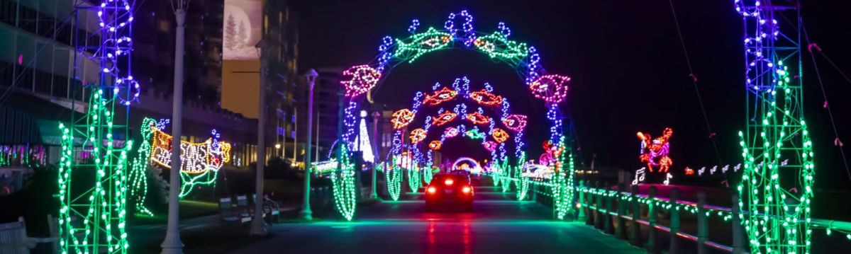 Holiday Lights at the Beach at Virginia Beach Oceanfront